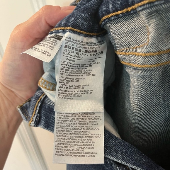 Levi 505 Blue Jean 33x32 (Blank Tab Jeans) - Picture 2 of 4